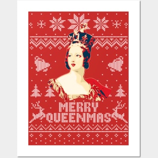 Queen Victoria Merry Queenmas Posters and Art